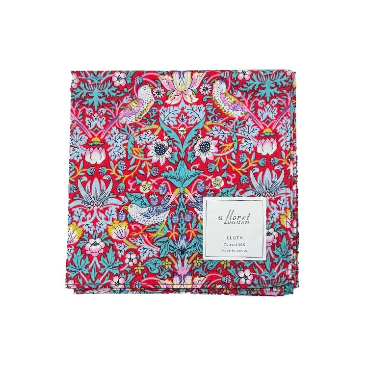 A Floret London リバティプリント クロス02 ストロベリー・シーフ