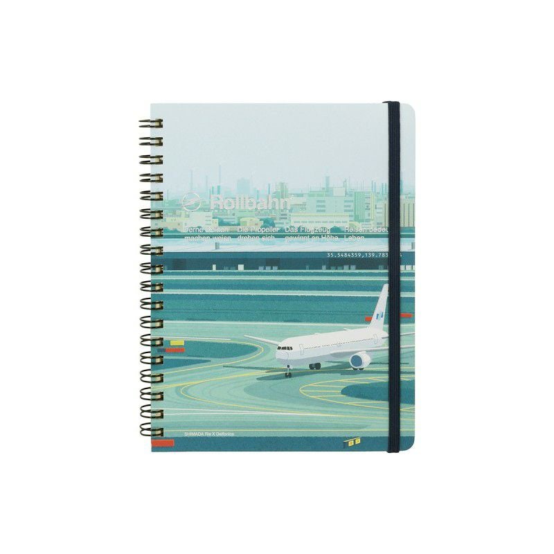 ロルバーン Rollbahn ポケット付メモL 飛行機 SHIMADA Rie ロルバーン ポケット付メモ L | DELFONICS Web Shop