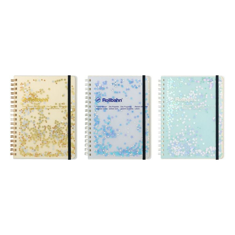 【新品 未開封】ロルバーン　グリッター　4冊セット Rollbahn glitter《ロルバーン グリッター》 ポケット付メモ L [全3色
