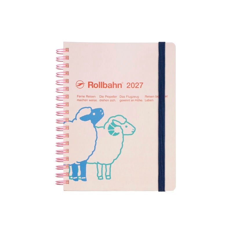 양 두 마리가 그려진 2027년 롤반 다이어리 시프 L 표지